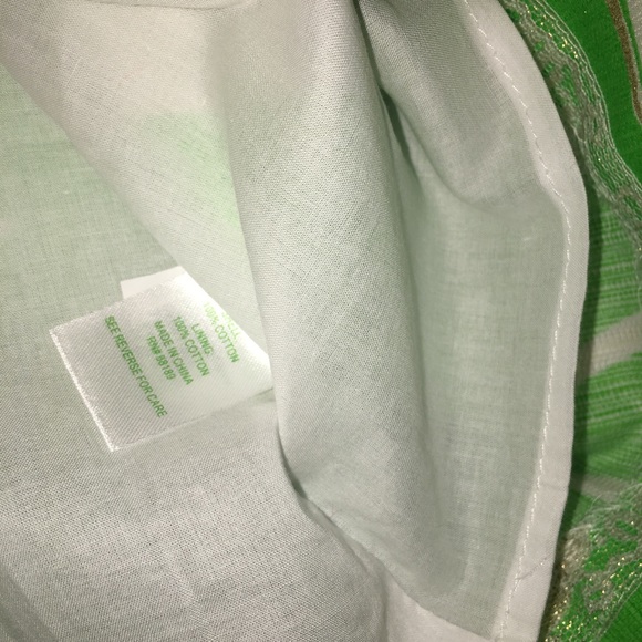 Lilly Pulitzer strapless green bee dress, 2 - Picture 4 of 6